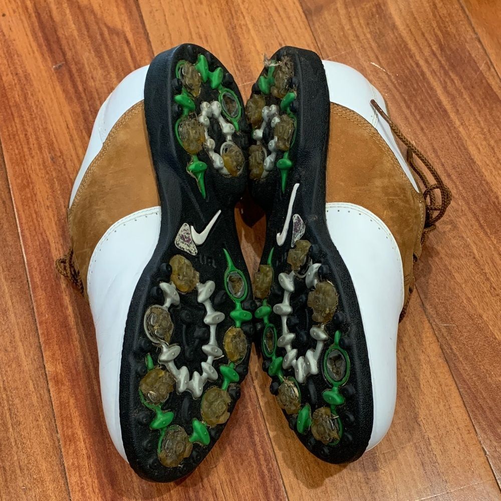 Women’s Nike White and Brown leather Golf Shoes size 7 - Picture 8 of 11